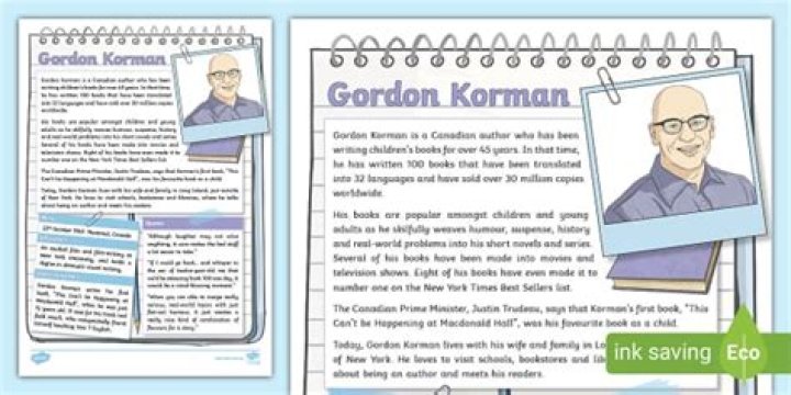 Gordon Korman - BlogPaper