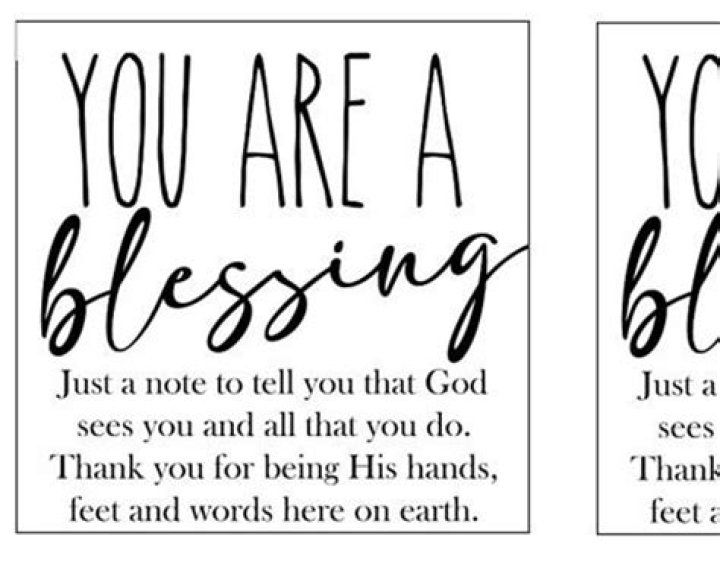 "What a blessing you are"